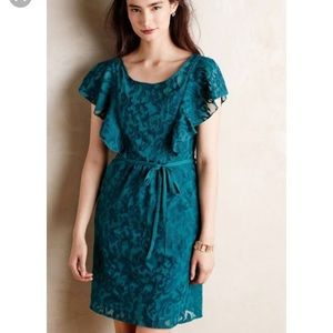 Moulinette Soeurs Fluttered Scrollwork Dress